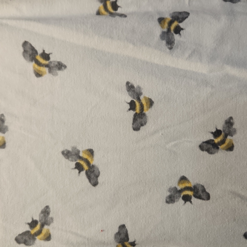 Burt's Bees baby brand honey bee pattern pajama pants size M 98% organic cotton - Picture 3 of 7